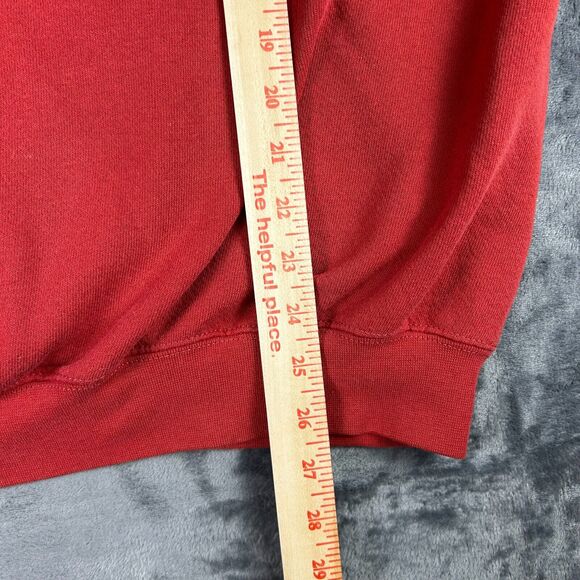 Lee Heavyweight Sweatshirt Men’s XL Red‎ Michigan Raccoon Embroidered Pullover - Picture 7 of 10